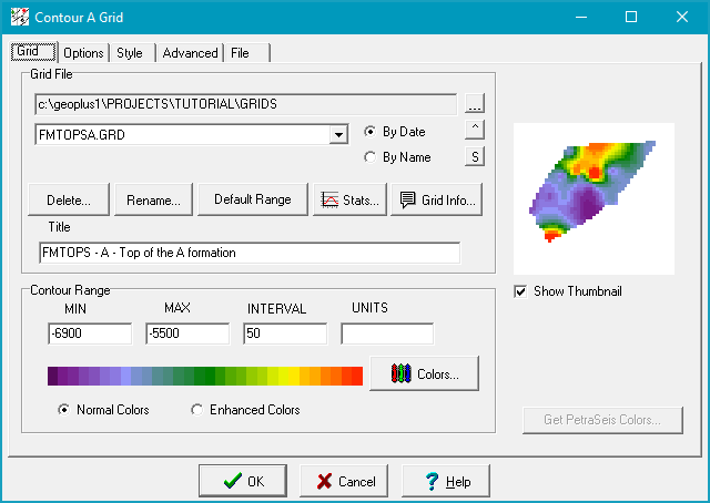 MapContourGridDialog