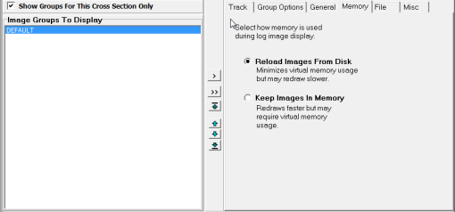 RasterLogImageDisplayMemory