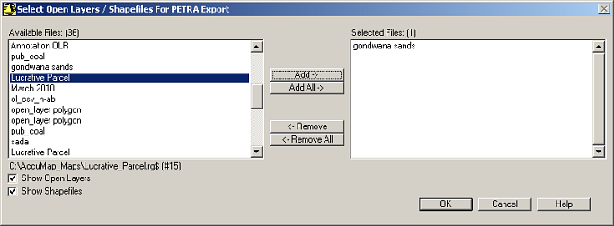 select_open_layers_shapefiles_for_petra_export